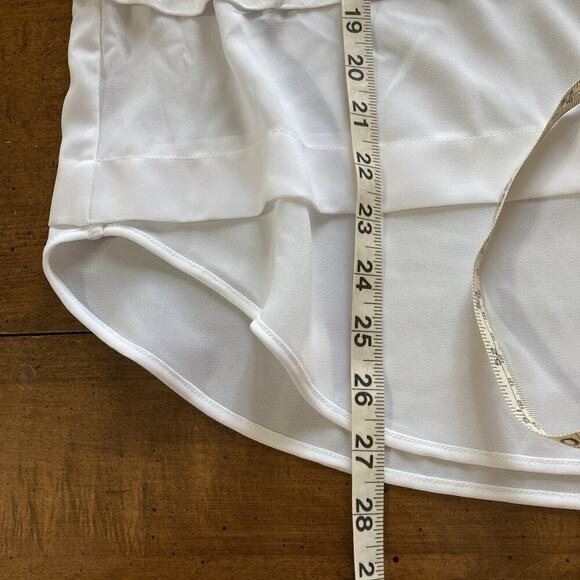 Michael Kors Women's Sleeveless Tank Tops Size M New White Basics 3 Tier Top $79 - Picture 8 of 9